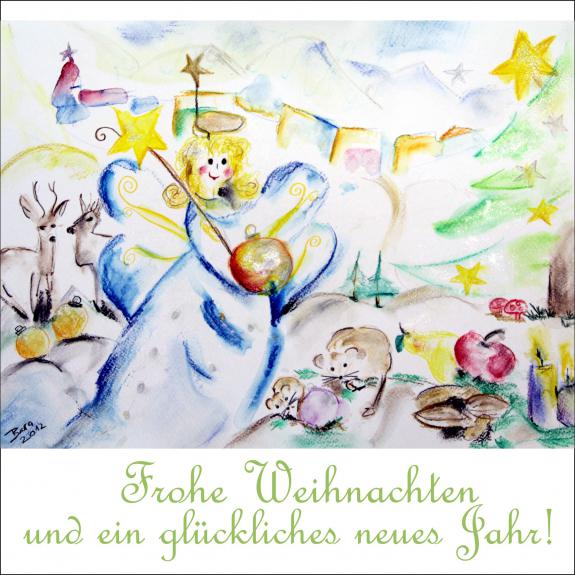 Kunst-Weihnachtskarte "Wiehnachtsfreud" 2012